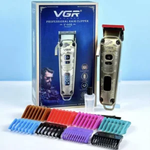 Професионална машинка за подстригване Vgr с 4 приставки
